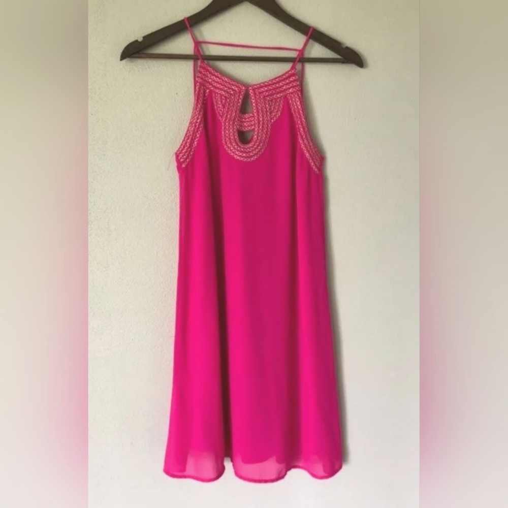 Ya Los Angeles M Hot Pink Party Dress
